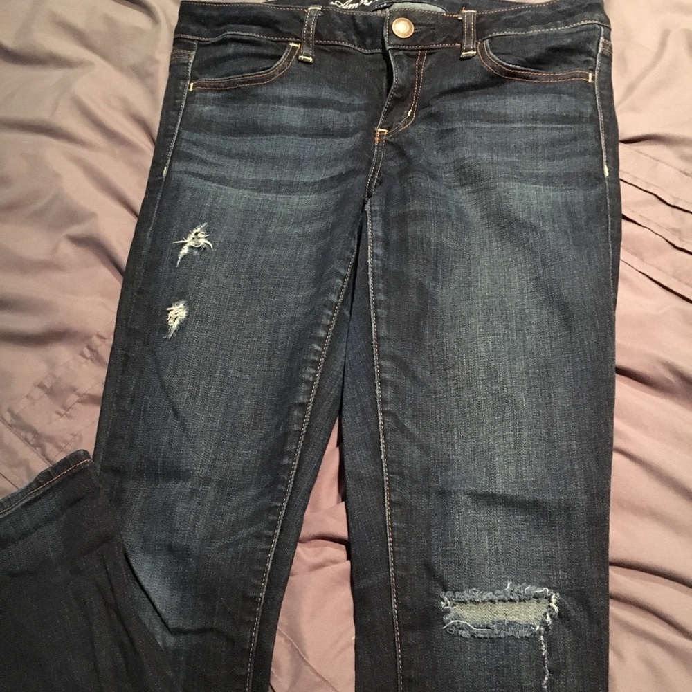 Distress American eagle jegging
